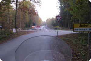 Aber leider ist mal wieder die Straße gesperrt