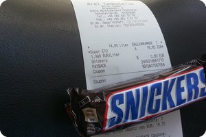 E10 in den Tank, Snickers in den Magen