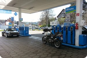 Tankstopp in Göppingen