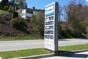 Die Preise der Tankstelle »Ermler«