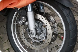 Flugrost an den Bremsscheiben der R 1150 GS