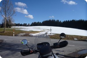 Schnee am Nachweispunkt »Zur Steige (Harbatshofen)«