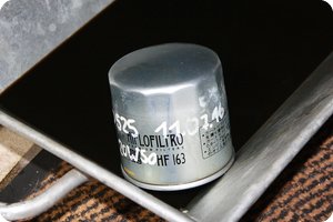 Der alte Ölfilter (HiFlo HF163)