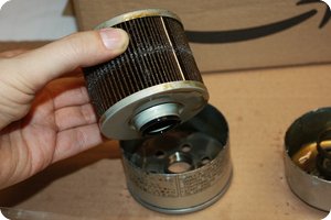 Das Filterelement des Ölfilters