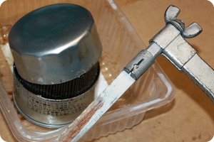 Die Bügelsäge kam bein Öffnen zum Einsatz