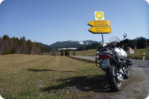 In der Ferne kündigt sich noch mehr Schnee an
