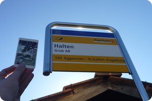 Detail am Nachweispunkt »Halten«