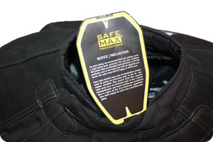 Nicht dabei: Rückenprotektor