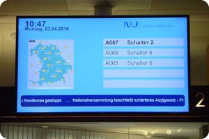 30 Minuten später zurück: 10 Nummern aufgerückt