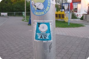 Ist noch immer da: Die Vignette von 2012