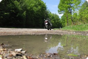 Reflexion auf dem Weg nach Waldenburg