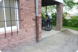 »Schlafplatz« für die R 1150 GS