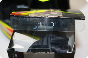 »Hello!« – die erste Verpackung die mich grüßt