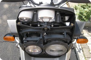R 1150 GS mit abgenommener Cockpitverkleidung