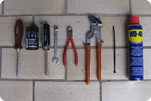 Für den Wechsel benötigtes Werkzeug