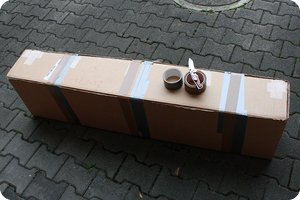 Zugeschnitten, gepolstert und verklebt