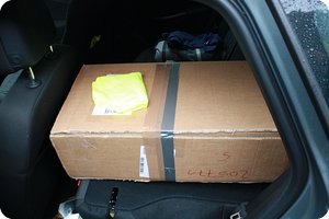 ...Fahrersitz und Heckklappe 140 cm Platz habe