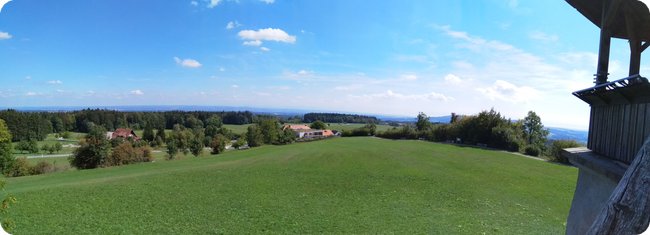 Blick in Richtung Süden vom Höchsten