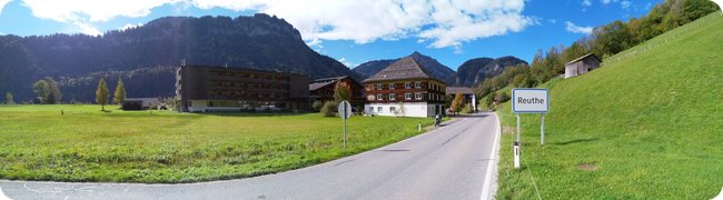 Panoramaaufnahme bei Reuthe an der L28