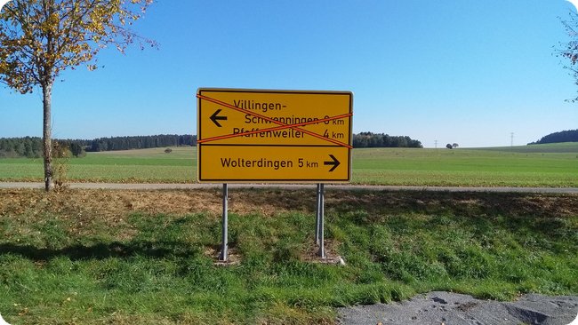 Na toll. Ein Nachweis und schon die erste Umleitung.