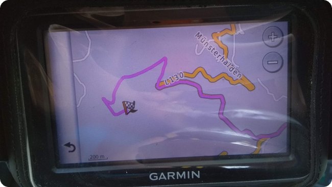 Mein Navi würde den Weg kennen (aber keine Alternative)