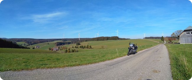 Abseits der Landstraße: Panorama im Schwarzwald