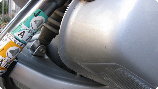 Der Lack glänzt wieder (dank BikeCare Clean Wax)