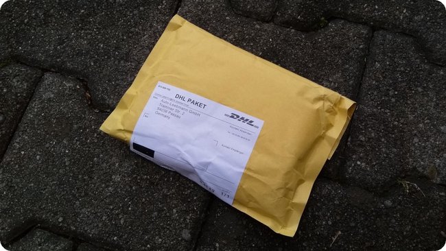 Diesmal ein Umschlag und kein Pappkarton