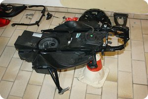 Rahmenheck mit Tank der F 800 R
