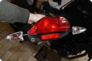 Das klappt immerhin: Blinker montieren