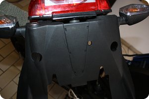 Unten sind unnütze Öffnungen