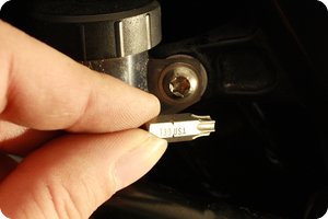 Ein T30 Bit für die Schraube