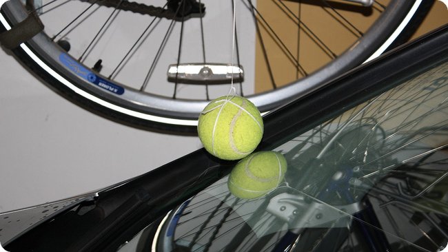 Der Tennisball signalisiert »Stop!«