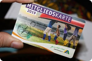 Die Mitgliedskarte 2019 (Rückseite)