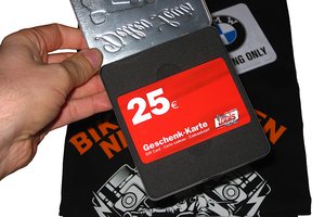 ...hat einen 25 Euro Gutschein als Inhalt