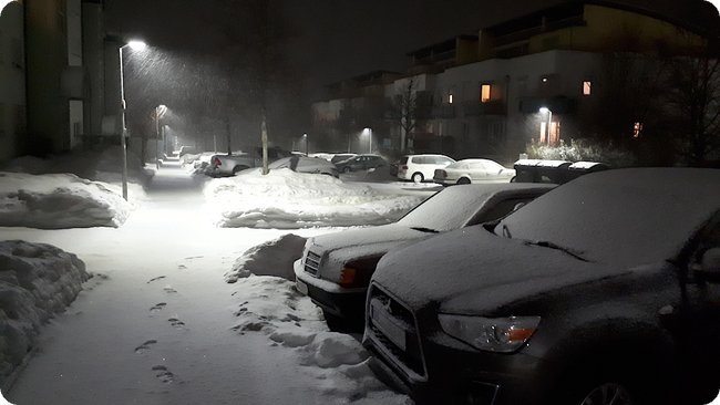 17.01.2019, 20:45 Uhr, Schwäbische Alb: »Hmpf. Das war mal wieder eine Rutschpartie bis nach Hause.«