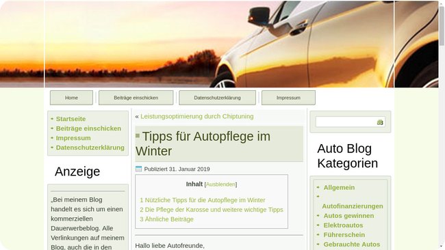 autokaufblogger.de: Tipps für Autopflege im Winter