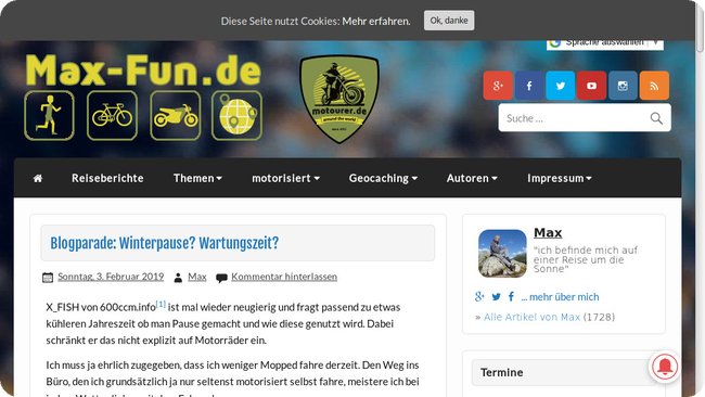 blog.max-fun.de: Blogparade: Winterpause? Wartungszeit?