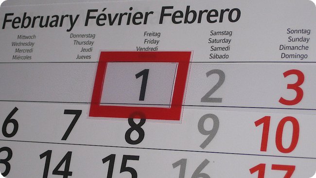Der erste Februar 2019