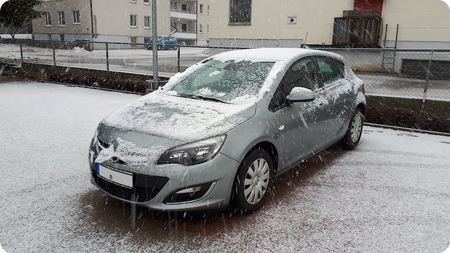 Vor drei Tagen: Toll, schon wieder Schnee!