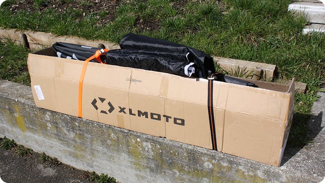 Wieder zusammengepackt: Das Zelt