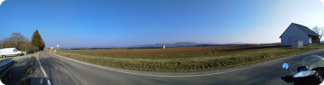 Panorama am Nachweispunkt »Häsenbühl«