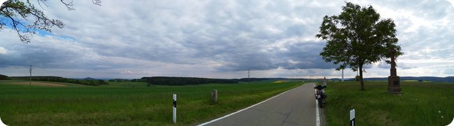 Panorama am Nachweispunkt »Leipferdinger Höhe«