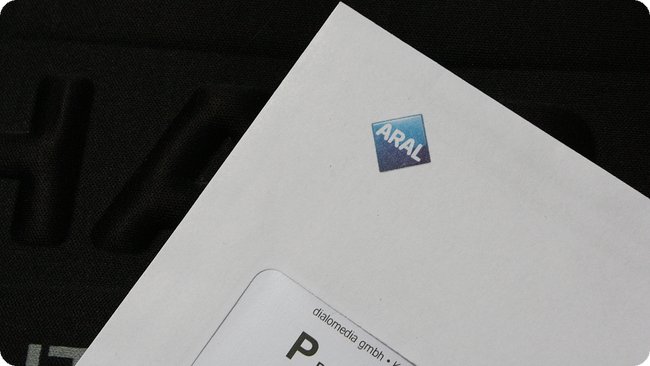 Ein Brief mit Aral Logo