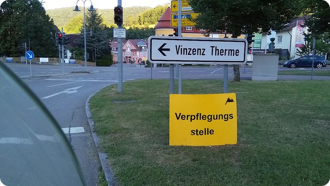 Verpflegungsstelle vom Radmarathon in Bad Ditzenbach