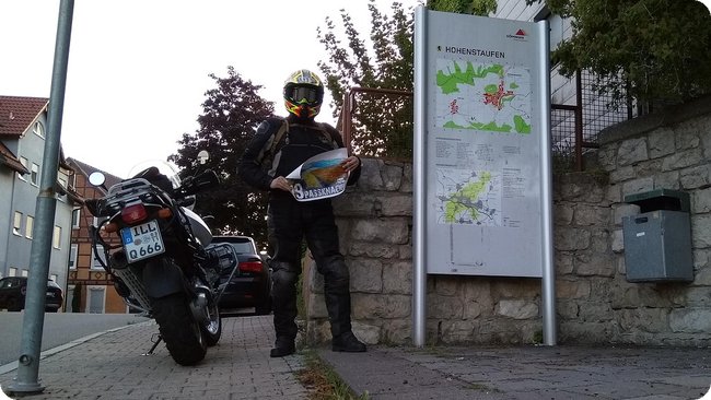 Am Nachweispunkt »Hohenstaufen«