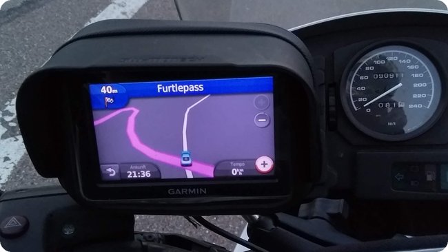 Noch vor dem Erreichen vom »Furtlepass«: Nachtmodus