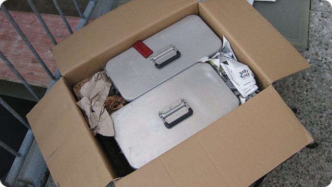 So kamen die beiden Därr Boxen bei mir an