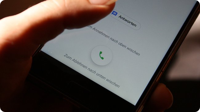 Ein Wisch, schon ist's Gespräch weg