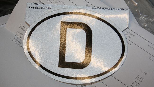 Ein »D-Schild« aus dem vergangenen Jahrtausend